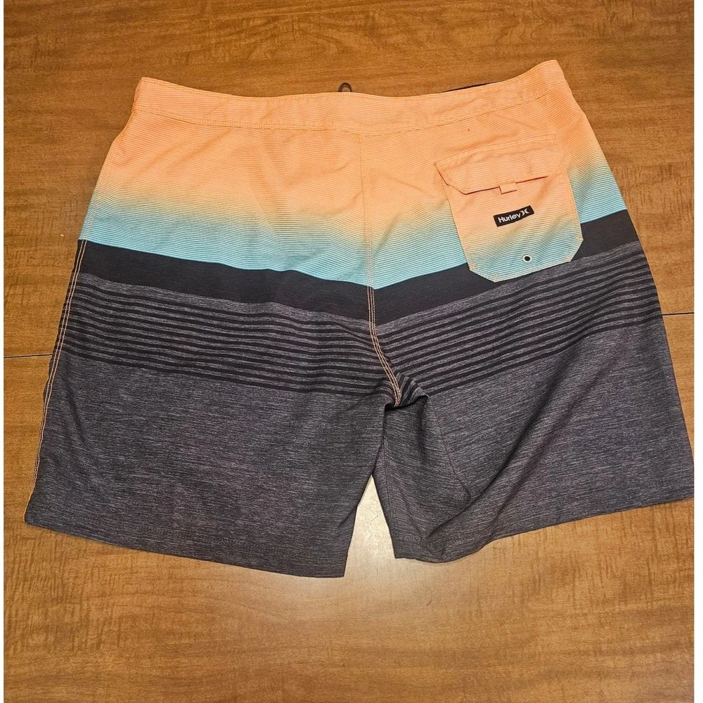 Mens Hurley Boca Barranca Board Shorts Swim Trunks Striped XL 40 C19